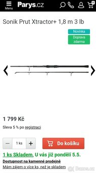 Rybářské pruty,prut sonik xtractor+ - 7
