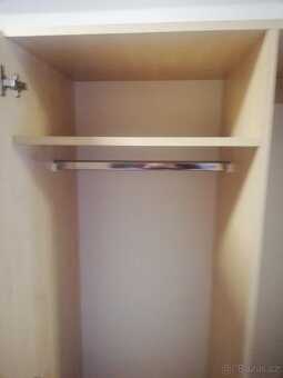 Šatní skříň se zrcadlem, dekor bříza, dobrý stav, pevná, - 7