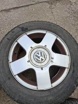 Alu kola vw golf 4 , 195/65R15 zimní pneu - 7