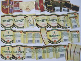 pivní etikety Praha Smíchov Staropramen sbírka 1050ks - 7
