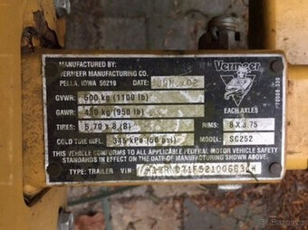 Vermeerova pařezová fréza, kořenová fréza, fréza SC252 - 7