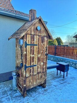 Dřevěná udírna,dymbox set - 7