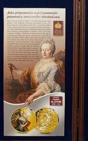 4 oválné mince Marie Terezie v kazetě - 7