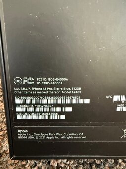 Apple iPhone 13 Pro 512gb Sierra Blue. TOP STAV, OBAL.. - 7