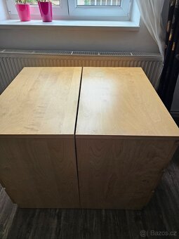 PRODÁM SADU 2KS KOMOD IKEA MALM 3 ŠUPLÍKY - DÝHA BŘÍZA - 7