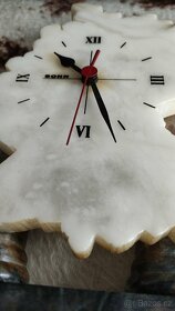 Hodiny mramorové sloupové krbové Bonn ULS Germany - 7