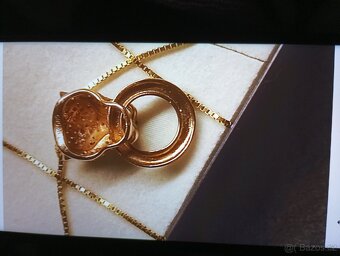 Zlatý řetízek s přívěskem Pantera - 7