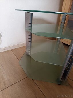 TV stolek skleněný - 7