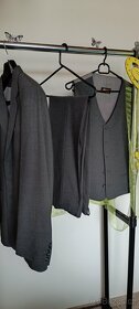 Prodám pánský oblek šedý - 7