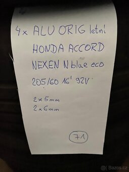Honda Alu orig.205/60/16 92V č.71 - 7
