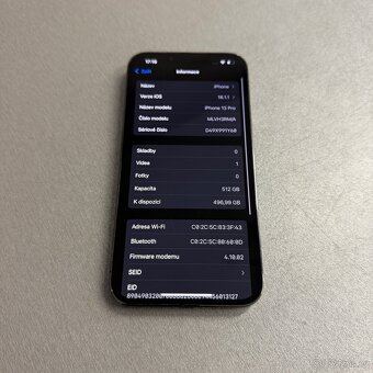 iPhone 13 Pro 512GB graphite, pěkný stav, rok záruka - 7