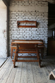 Selská jizba / stůl, lavice, police , chalupářství - 7