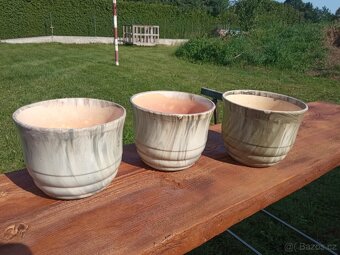 Keramické obaly na květináče-celkem 8 ks,zahrada,dekorace - 7
