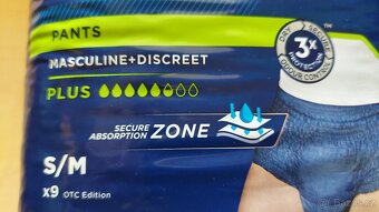 Tena Men Pants Plus Medium inkontinenční kalhotky modré 9 ks - 7