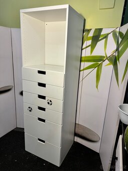 Hezký bílý úložný regál se šuplíky IKEA STUVA - 7