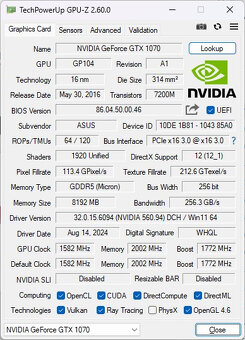 Herni PC - Ryzen 5, 16GB RAM, SSD+HDD, GTX1070 8GB, WIN11 - 7