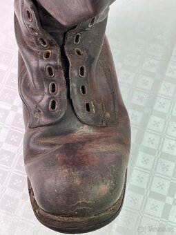 Stará Četnická bota - vysoká, kožená, číslovaná - 7