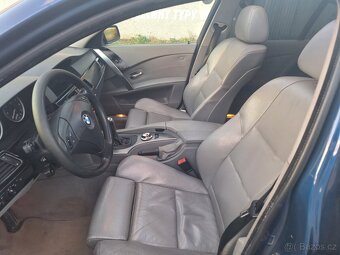 Bmw e60 530I 170kw rok 2005 automat,kůže, šíbr - 7