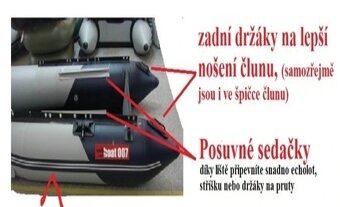 Nafukovací člun CMA 360, motor TOHATSU 9,8 - 7