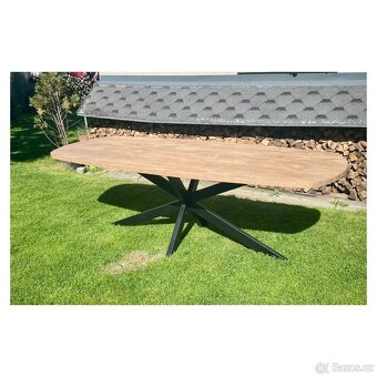 Jídelní stůl, kovové podnoží - Pavarotti 210 cm - 7