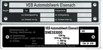 Štítky na Multicar, Wartburg, Trabant, IFA - 7