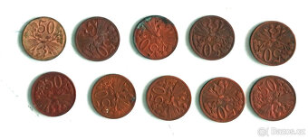 čs. oběžné mince 1946 - 1950, 60ks - 7