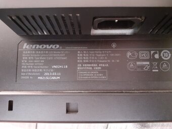 LCD monitor 22"- Lenovo ThinkVision lt2223pwc - 7
