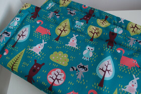 NOVÉ přebalovací podložky 70x80cm, tyrkysová 80x80 cm - 7