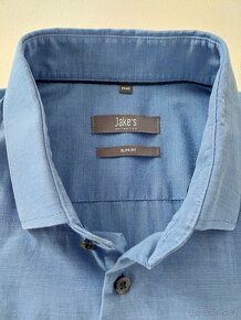 Pánská košile Jake's modrá - 7