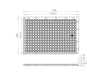 Podlahové desky PVC 120x80x3,2cm - 7