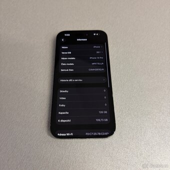 Jako nový iPhone 14 Pro 128GB černý, bez škrábance, záruka - 7