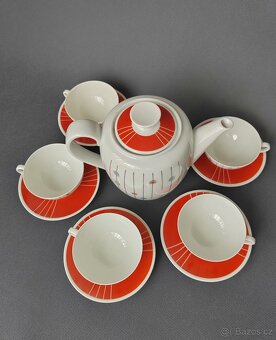 Porcelánová kávová (mokka) sada od Kaestner Saxonia - 7