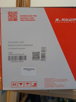 LS2 FF320 Stream Evo, černá matná, L - 7