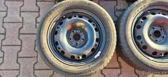 Plechové disky Škoda Fabia 2 5x100 6x15 ET43 195/55r15 letní - 7