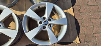 Alu kola originál Škoda Rapid 5x100 7x16 ET46 5JA 601 025 A - 7