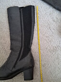 Černošedé kozačky Rieker, vel. 41 - 7