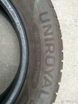 Prodám zimní gumy Dunlop + Uniroyal 205/60 R16 DOT 1624 - 7