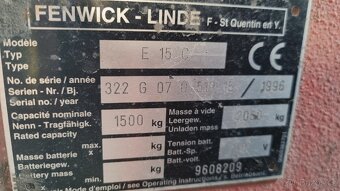 FENWICK - LINDE E15C ELECTRIC - 7