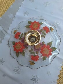 STAROŽITNÝ SKLENĚNÝ PODNOS  - ANGLIE - 7