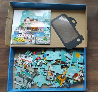 4x dětské puzzle Ravensburger, Hape, Trefl (Tlapková patrola - 7