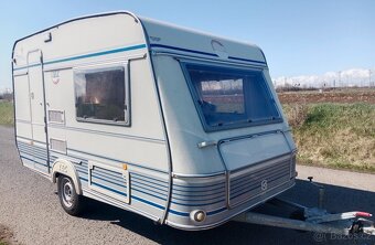 TEC TE360 - lehký karavan pro 2, držák na kola, 100kmh - 7