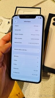 IPhone 11pro 64GB stříbrný, hezky stav - 7