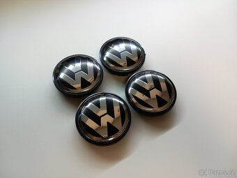 Středové krytky Vw, 65x56mm, chrom logo - 7