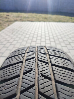 4 x Zimní pneumatiky Barum - 185/60 R14 T + plechové disky - 7