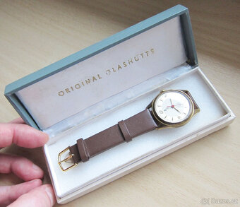 Německé hodinky GUB GLASHÜTTE Q1 A.Lange&Söhne cal.28 + box - 7