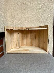 Dřevěný půlkruhový domek pro hlodavce - 7