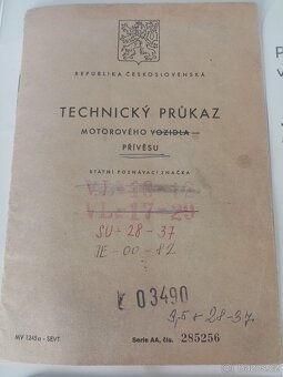 Prodám sklopný vlek T 3,5 P-VB2 - 7