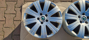 Alu kola originál Škoda Superb 5x112 6x17 ET45 3T0 601 025 J - 7