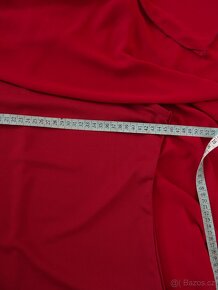 Asymetrické vínové šaty - nové, velikost M - 7
