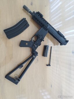 Airsoftová zbraň AWSS KAC PDW 8” GBB, blowback - černá - 7